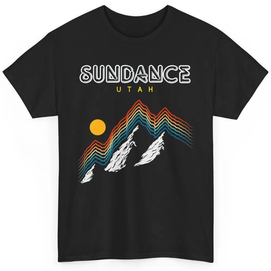 Cool Sundance Utah Mountain Snow Ski Retro 70s Skiing Skier Classic Unisex T-Shirt