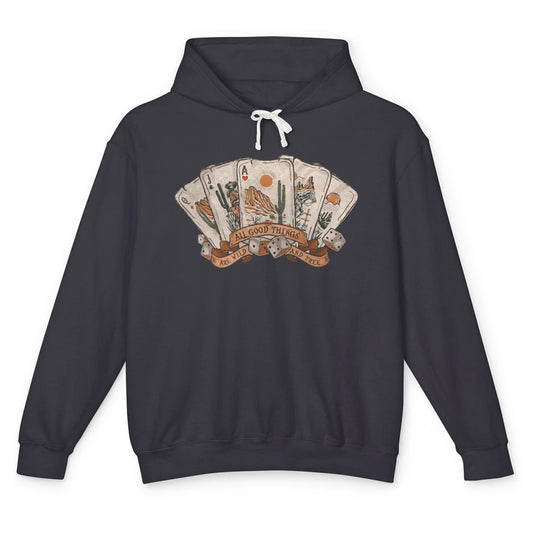 All Good Thing Wild Free Poker Card Western Country Retro Unisex Lightweight Hoodie