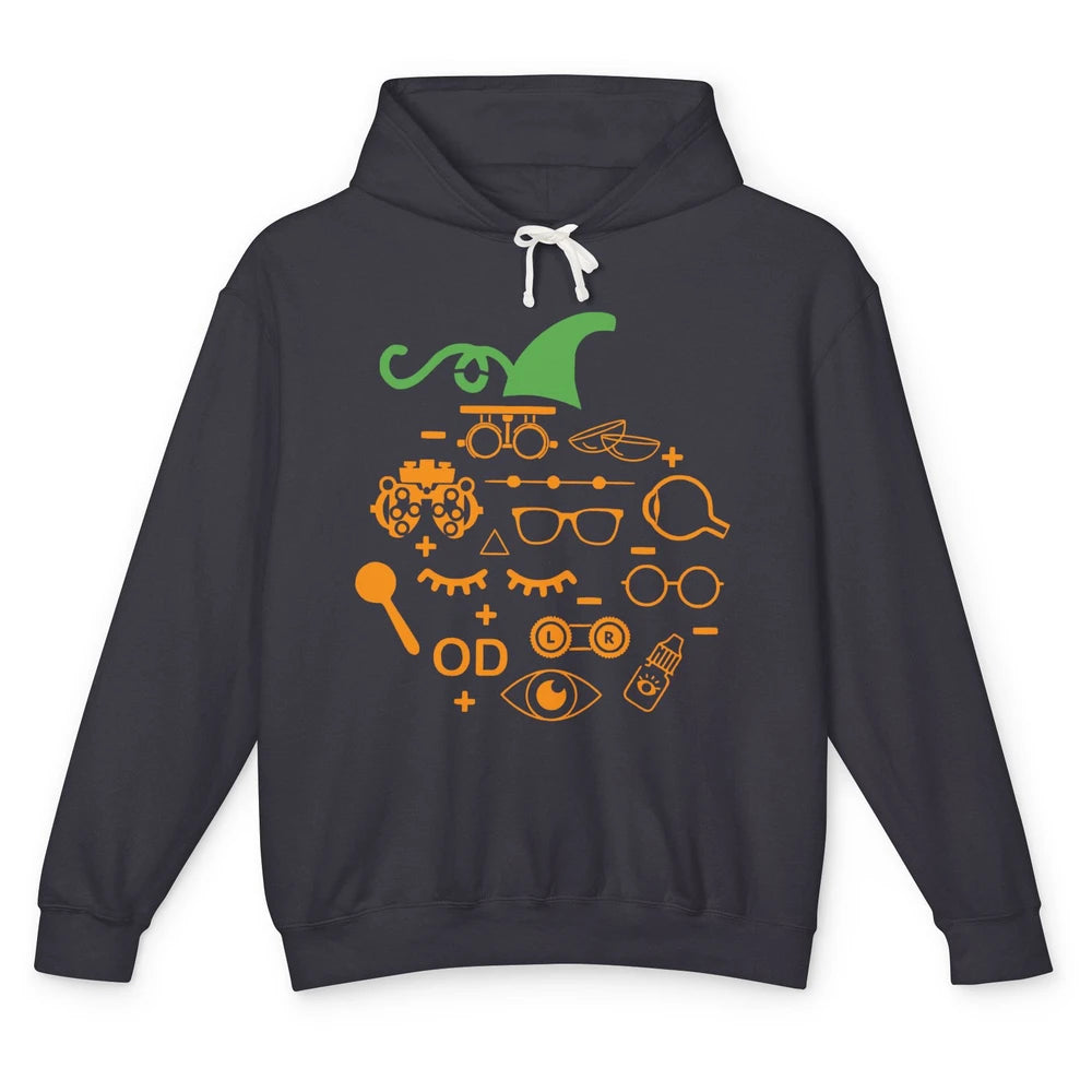 Optometry Glasses Pumpkin Halloween Optometrist Optician Unisex Lightweight Hoodie