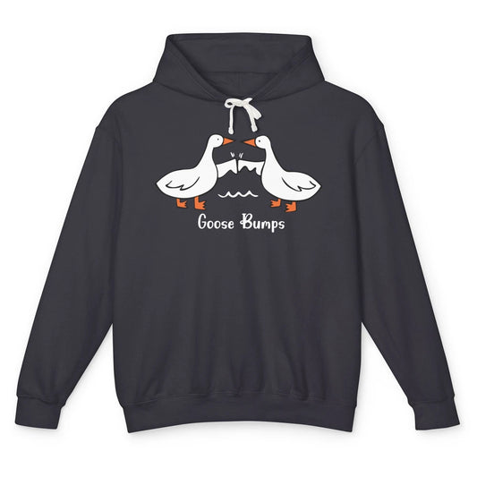 Funny Goose Bumps Fistbump Jokes Goosebumps Animal Pun Unisex Lightweight Hoodie