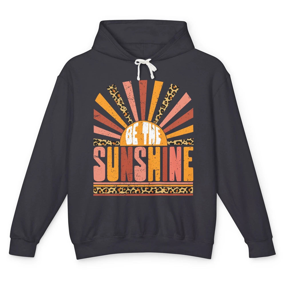 Be The Sunshine Retro Leopard Sun Vintage Summer Vacation Unisex Lightweight Hoodie