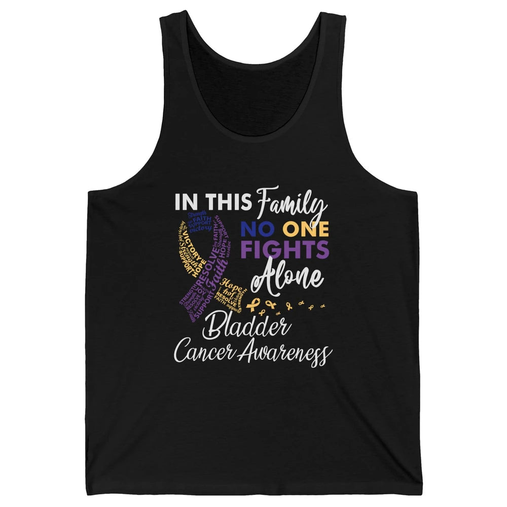 Bladder Cancer Awareness In This Family No One Fight Alone Unisex Jersey Tank