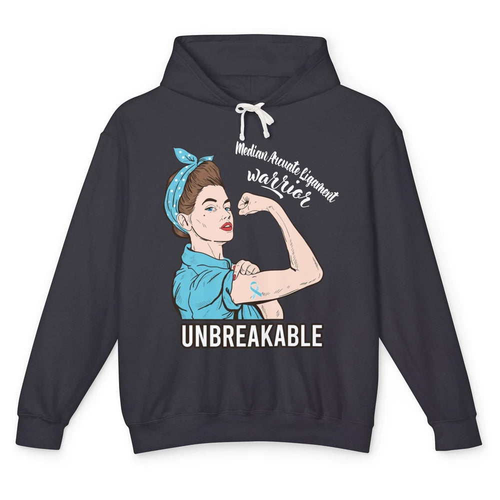 Median Arcuate Ligament Syndrome Strong Woman Unbreakable Unisex Lightweight Hoodie