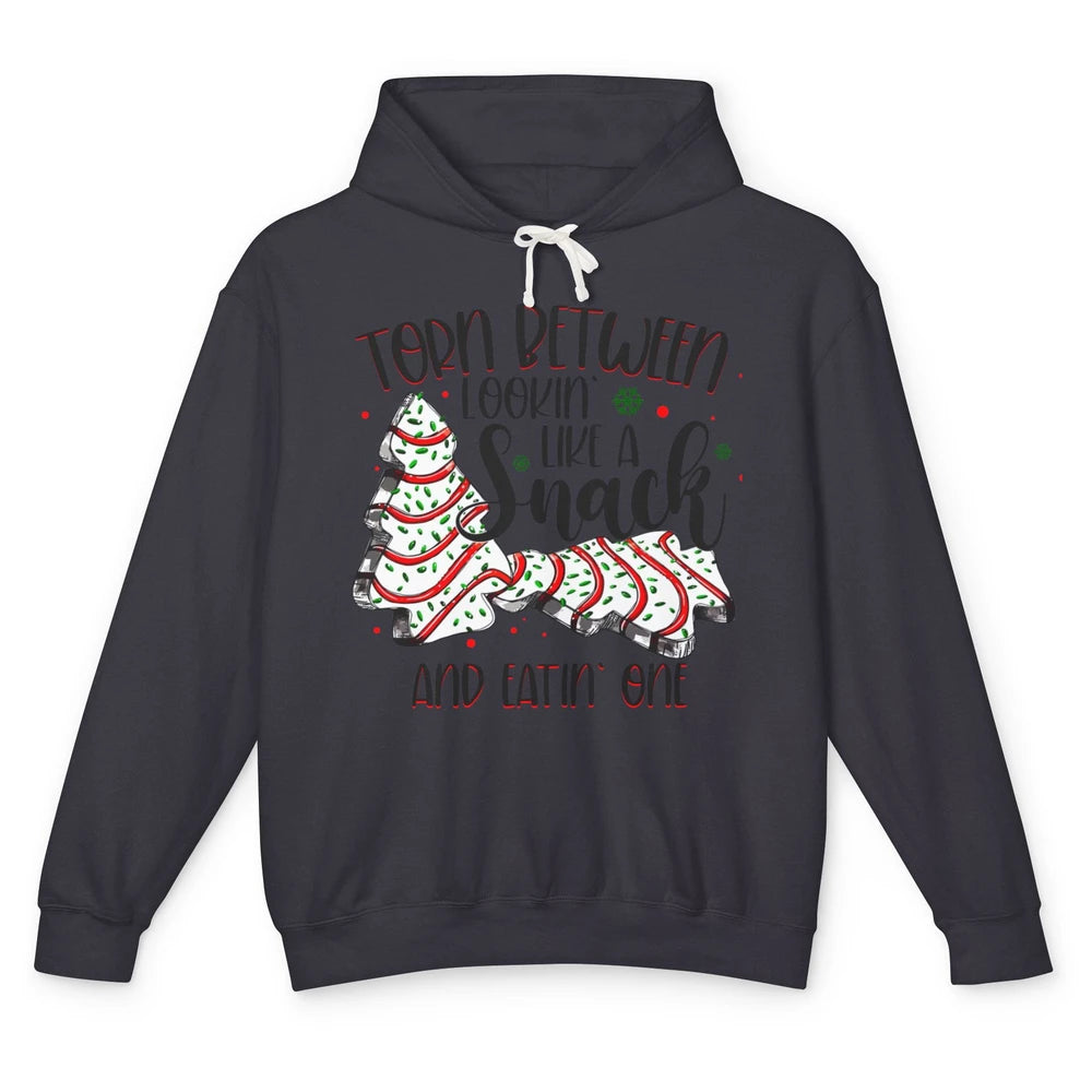 Christmas Tree Cake Torn Between Look Like a Snack Eat One Unisex Lightweight Hoodie