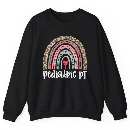 Retro Pediatric Physical Therapy Rainbow Physical Therapist Unisex Crewneck Sweatshirt