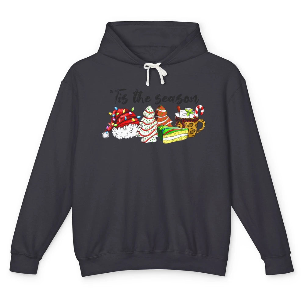 Funny Christmas Tree Tis The Season Cakes Parody Baking Gift Unisex Lightweight Hoodie