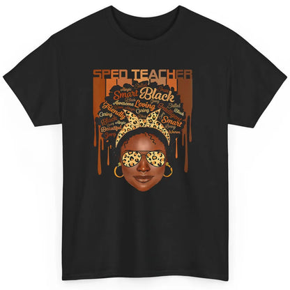 Black Woman Sped Teacher Afro Melanin Special Education SLP Classic Unisex T-Shirt