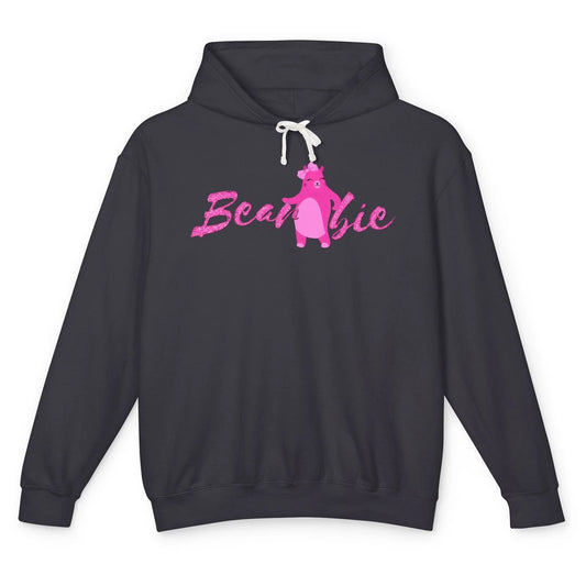 Funny Bearbie Cute Pink Bear Sarcastic Kawaii Wild Animal Unisex Lightweight Hoodie