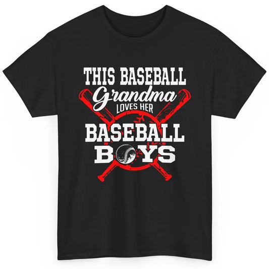 Baseball Grandma Loves Her Baseball Boys Proud Baseball Nana Classic Unisex T-Shirt