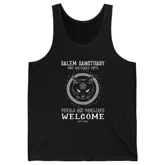 Witch Cat Salem Sanctuary Witch City Halloween Night Costume Unisex Jersey Tank