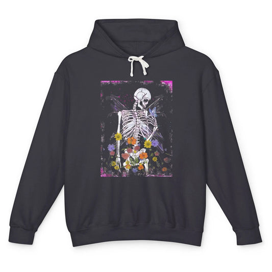 Floral Fairy Grunge Skeleton Fairycore Butterfly Aesthetic Unisex Lightweight Hoodie