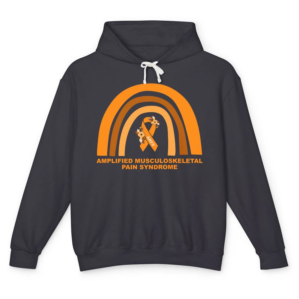 Amplified Musculoskeletal Pain Syndrome AMPS Orange Rainbow Unisex Lightweight Hoodie