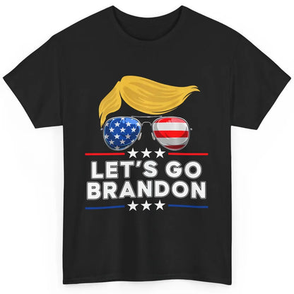 US Flag Glasses Trump Let's Go Brandon Conservative Liberal Classic Unisex T-Shirt