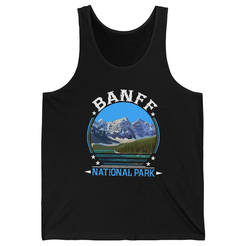 Banff National Park Canada Alberta's Rockies Nature Camping Unisex Jersey Tank