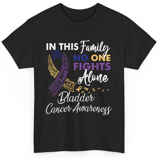 Bladder Cancer Awareness In This Family No One Fight Alone Classic Unisex T-Shirt