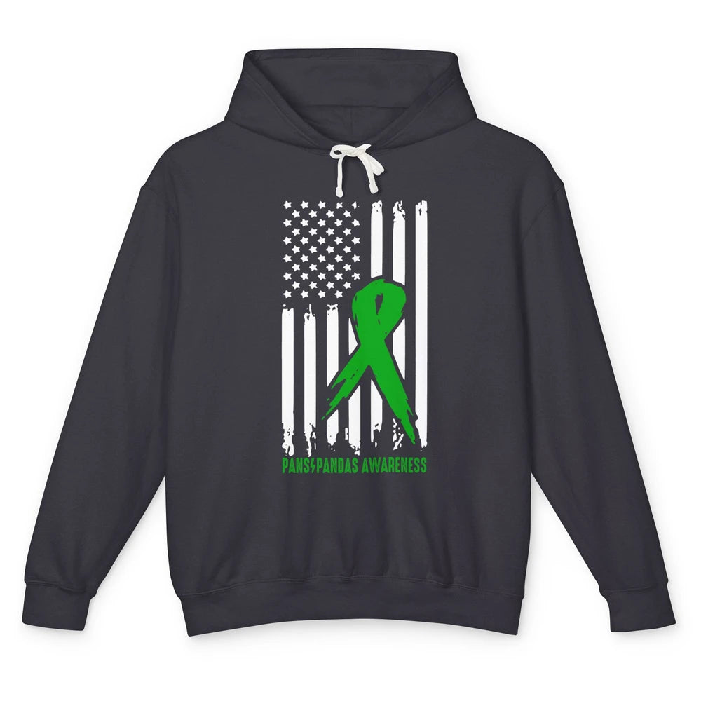 PANS/PANDAS Awareness Green Ribbon No One Fight Alone Unisex Lightweight Hoodie