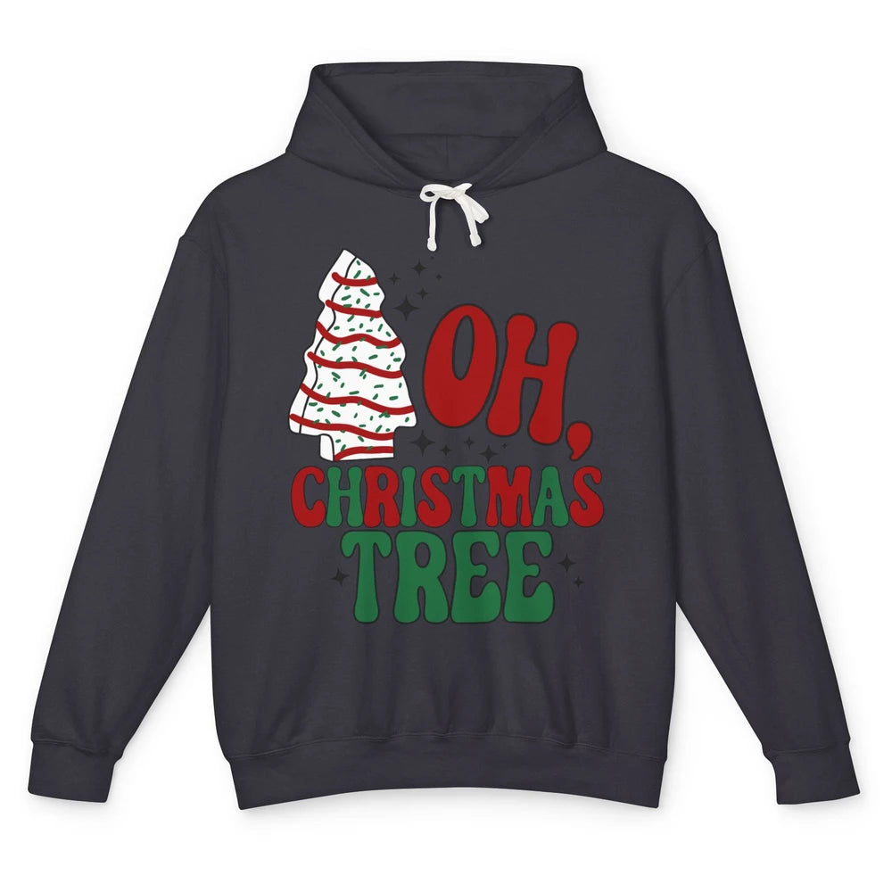 Oh Christmas Tree Cakes Tis The Season Christmas Cake Lovers Unisex Lightweight Hoodie