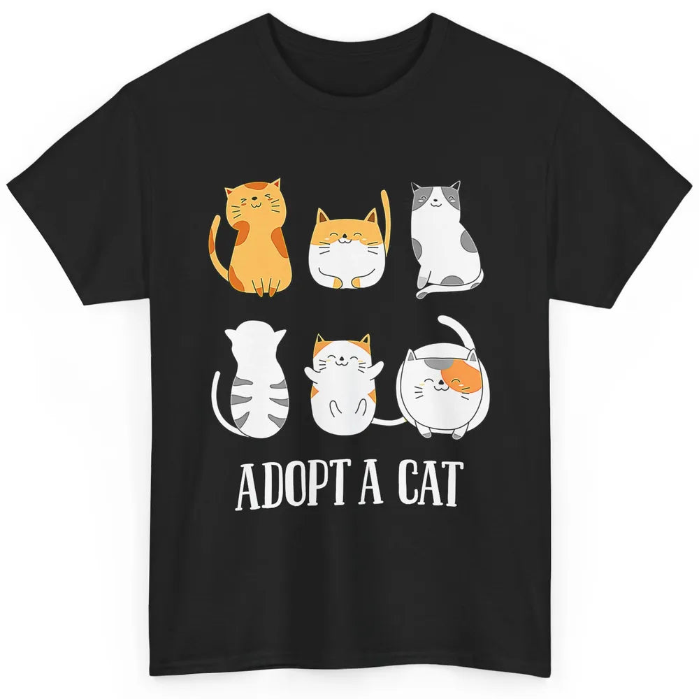 Funny Adopt A Cat Happy Foster Adopt Kitten Adoption Rescue Classic Unisex T-Shirt