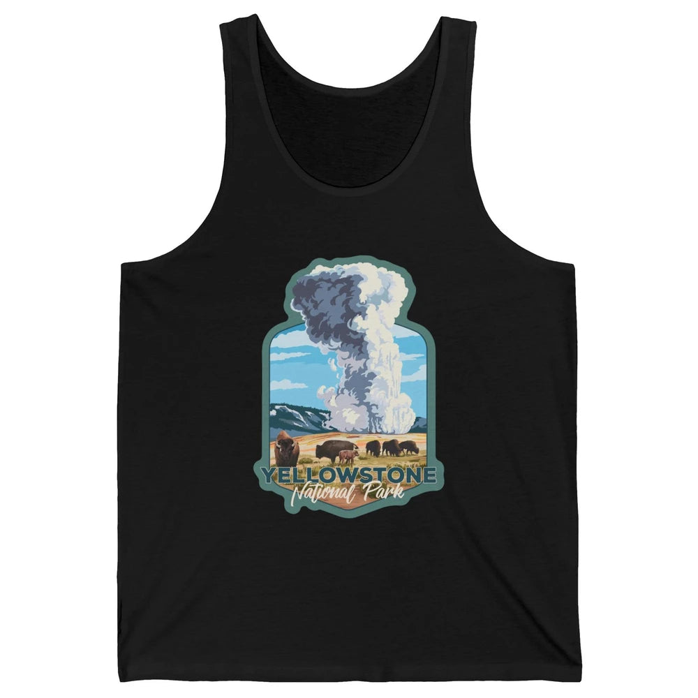 Yellowstone National Park Wyoming Old Faithful Nature Lovers Unisex Jersey Tank