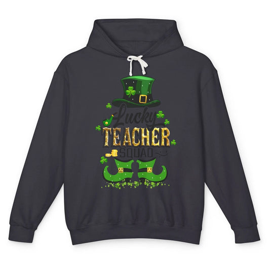 St. Patrick's Day Teacher Lucky Teacher Squad Lucky Day Unisex Lightweight Hoodie