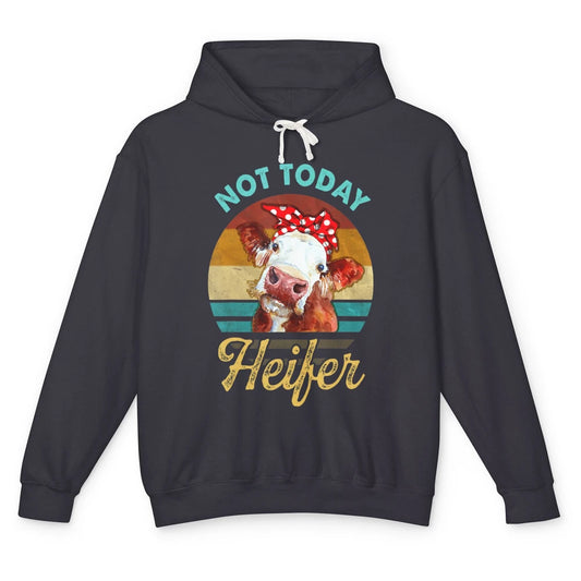 Funny Dont Be A Salty Heifer Farm Animal Cow Sarcasm Farming Unisex Lightweight Hoodie