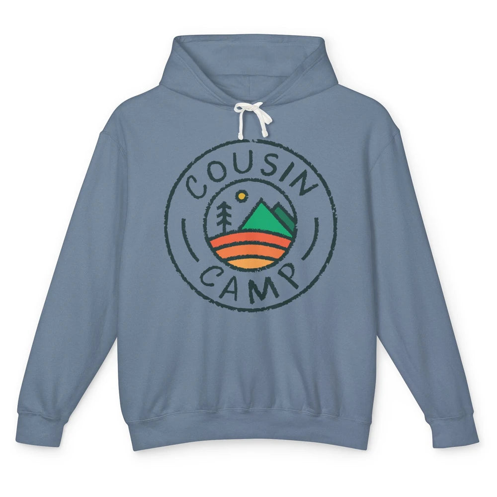 Cousin Camp Camping Family Camping Friends Camping Club Gift Unisex Lightweight Hoodie