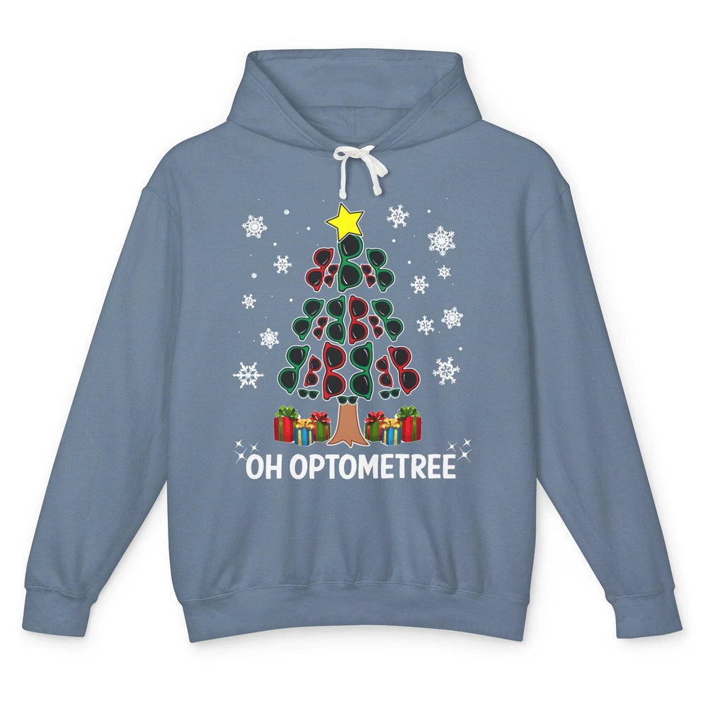 Glasses Christmas Tree Oh Optometree Optometry Optician Gift Unisex Lightweight Hoodie