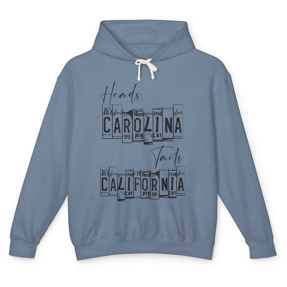 Vintage Heads Carolina Tail California Western Country Music Unisex Lightweight Hoodie