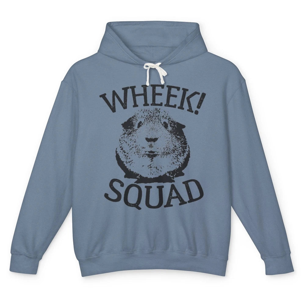 Guinea Pig Wheek Squad Funny Pet Fur Animal Hamster Owner Unisex Lightweight Hoodie