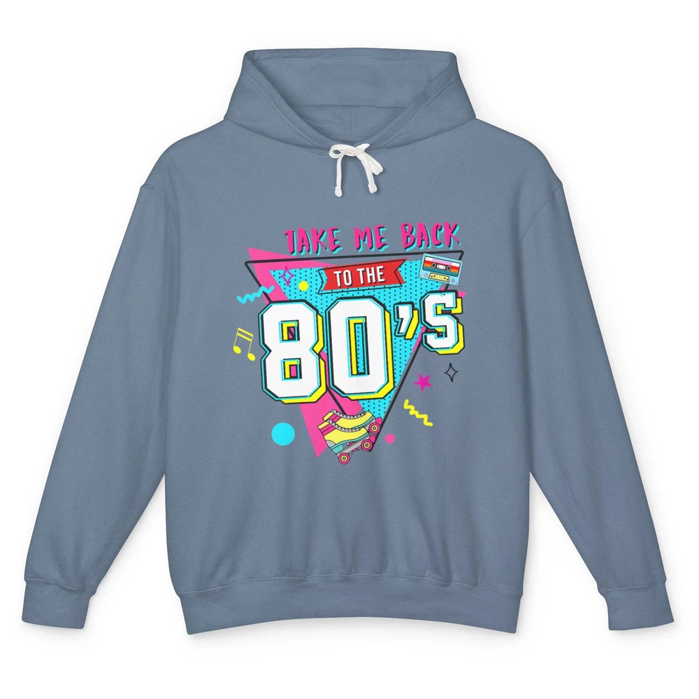 Take Me Back To The 80s Vintage 1980s Born Birthday Party Unisex Lightweight Hoodie