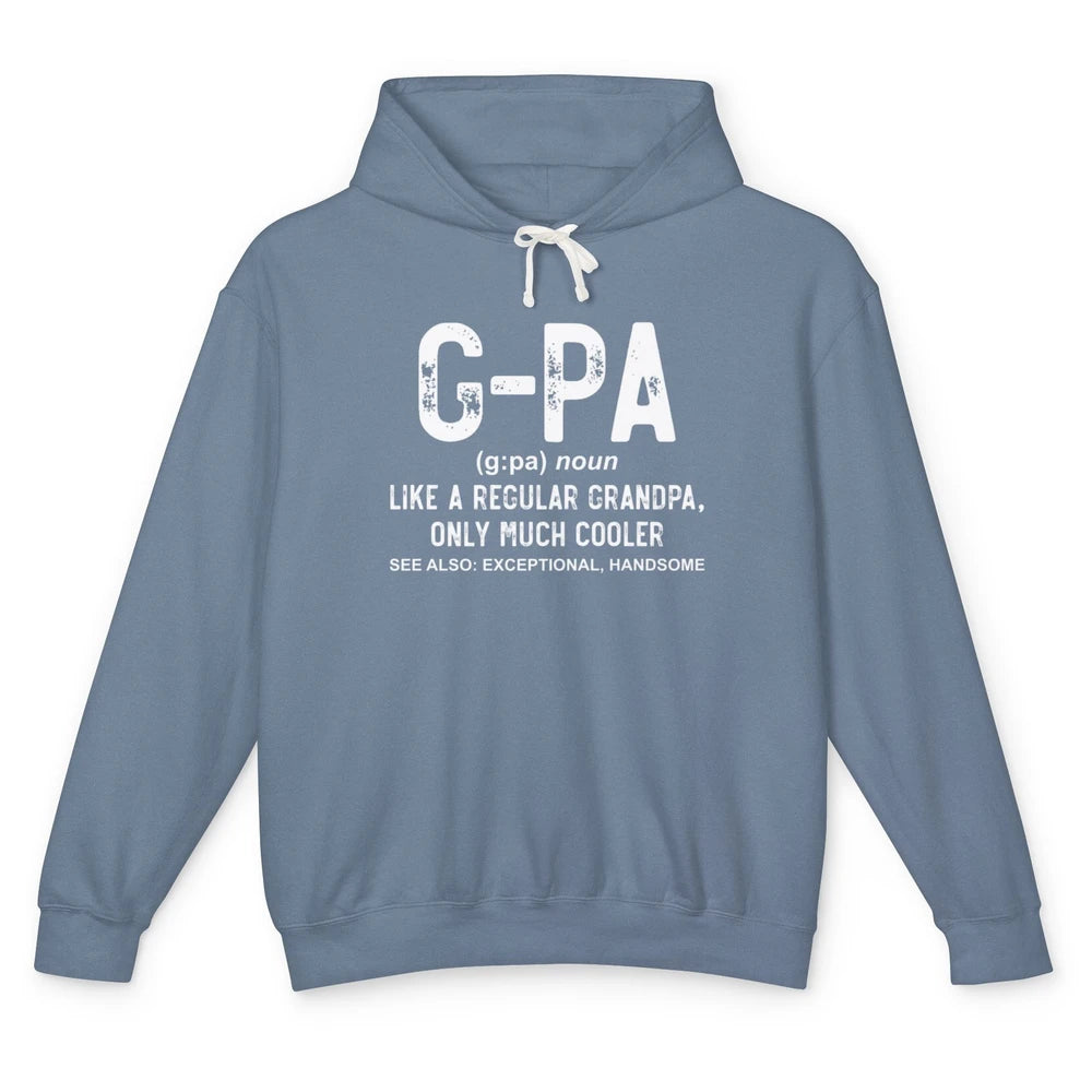 GPA Like A Regular Grandpa Retro Definition Papa Fathers Day Unisex Lightweight Hoodie