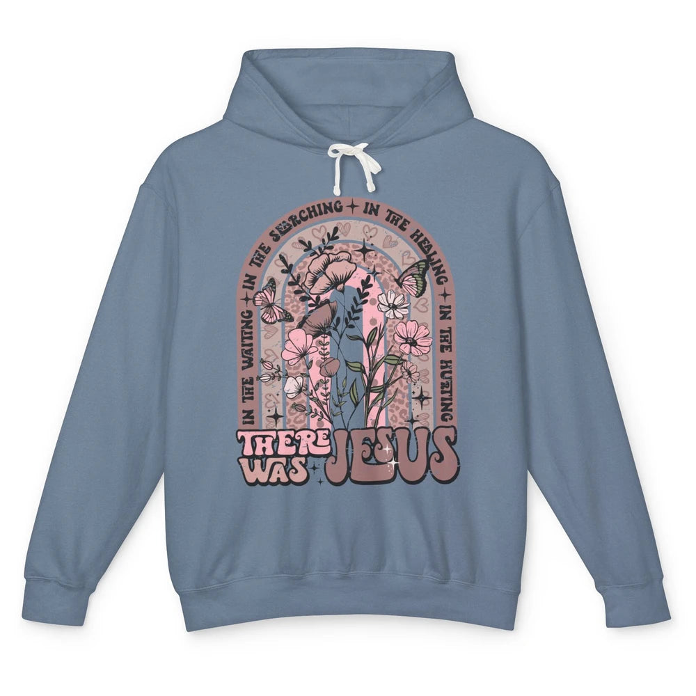 In The Waiting Searching There Was Jesus Christian Rainbow Unisex Lightweight Hoodie