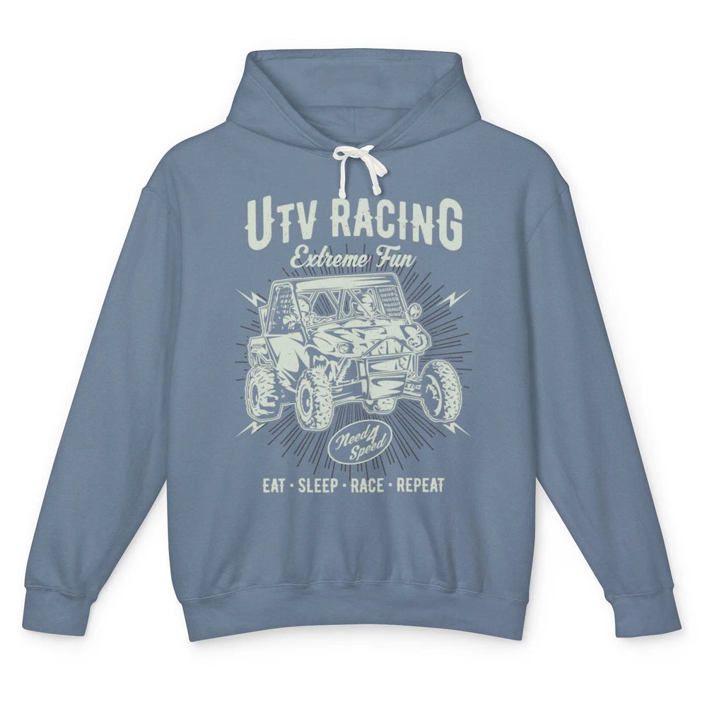 Retro Fun UTV Racing Limit Mud Riding Dirt SXS Rider Offroad Unisex Lightweight Hoodie