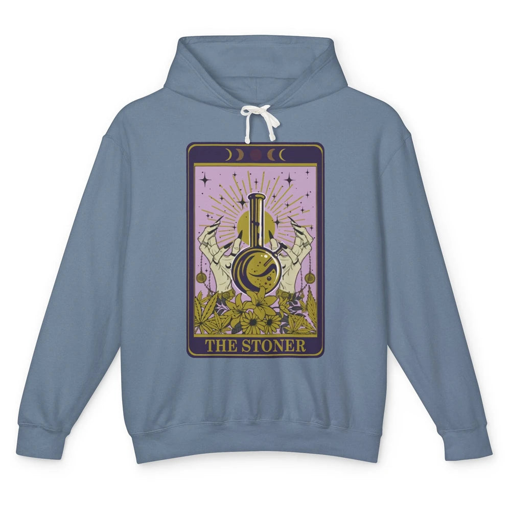 Vintage Witch The Stoner Tarot Card Weed Cannabis Marijuana Unisex Lightweight Hoodie