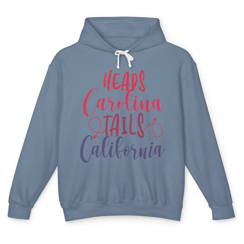 Heads Carolina Tail California Western Summer Beach Paradise Unisex Lightweight Hoodie