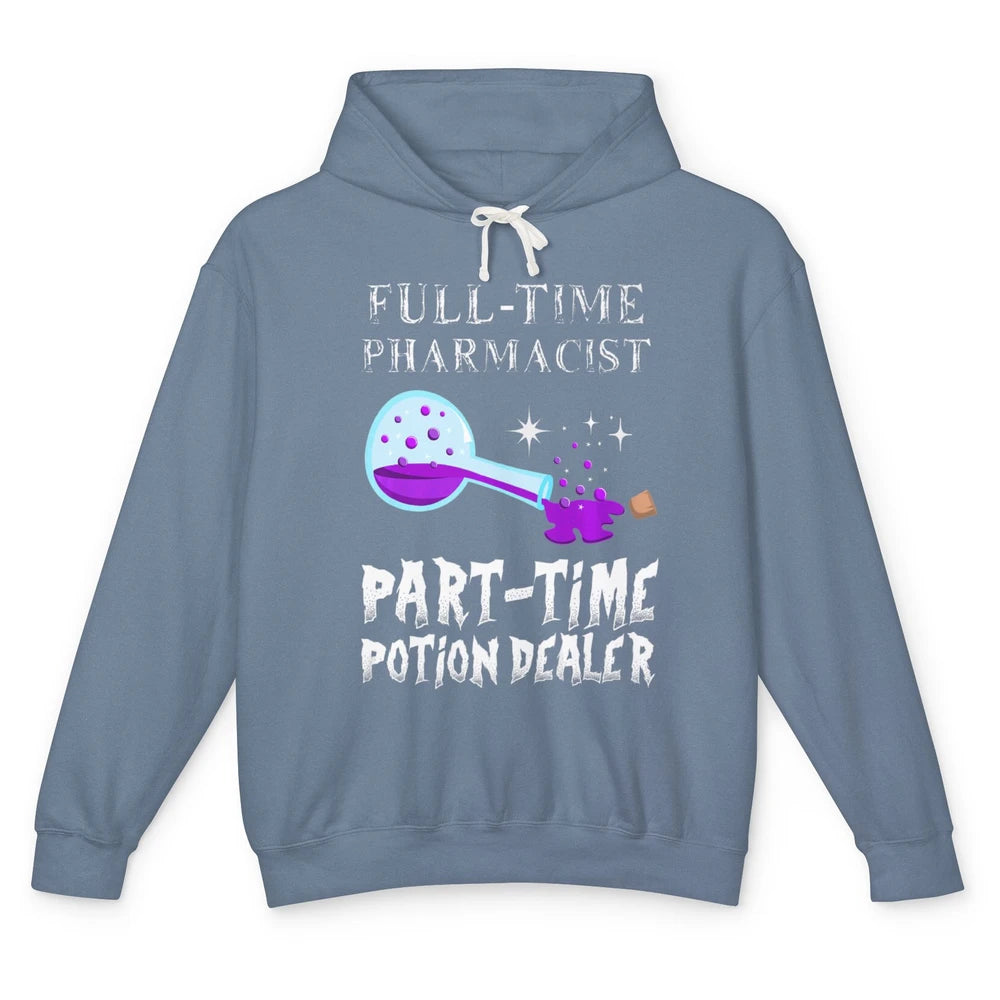 Bottle Potion Dealer Gothic Full Time Pharmacist Aesthetic Unisex Lightweight Hoodie