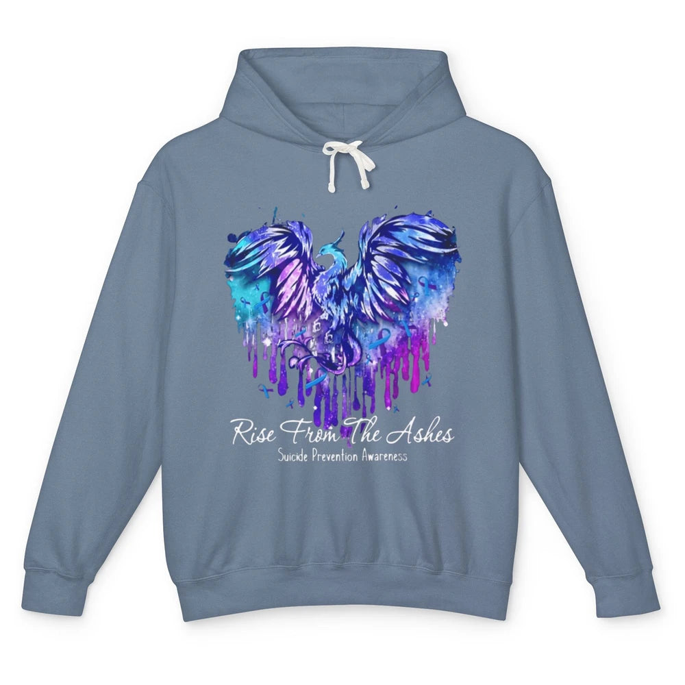 Phoenix Bird Warrior Love Suicide Prevention Awareness Month Unisex Lightweight Hoodie