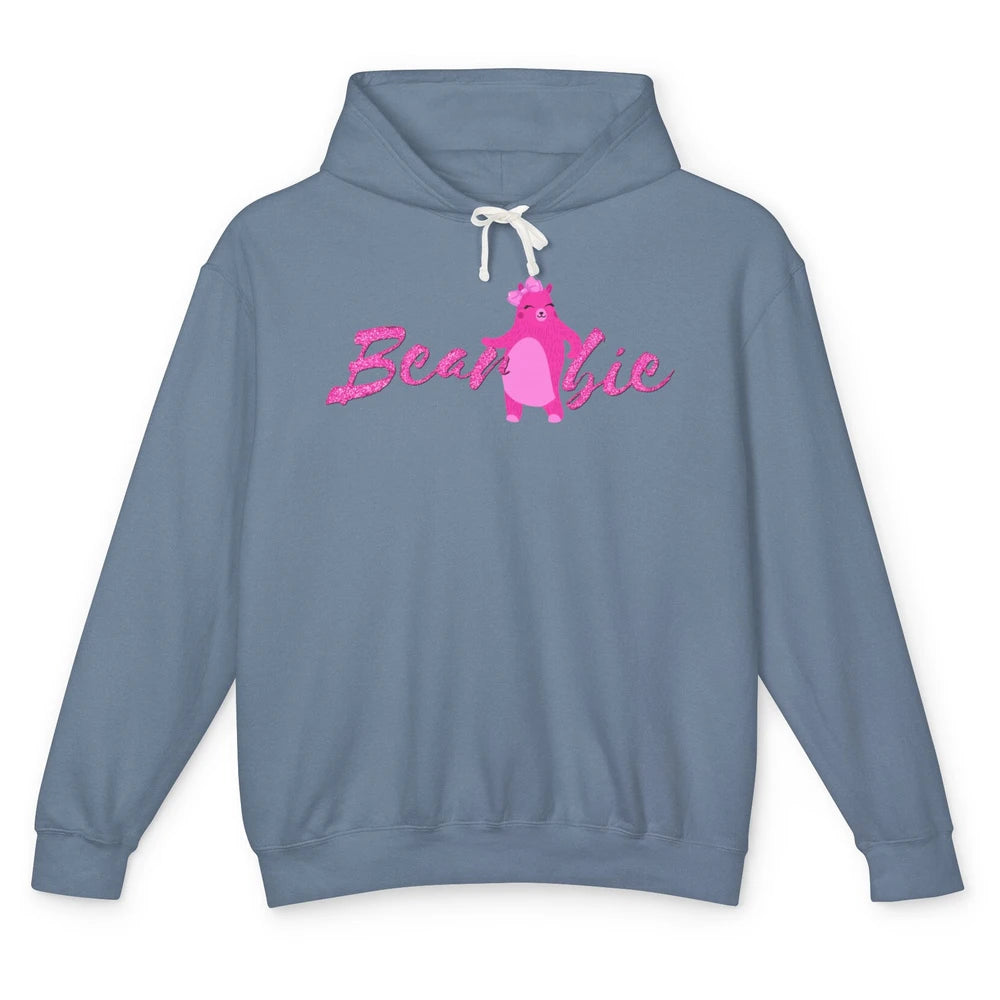 Funny Bearbie Cute Pink Bear Sarcastic Kawaii Wild Animal Unisex Lightweight Hoodie