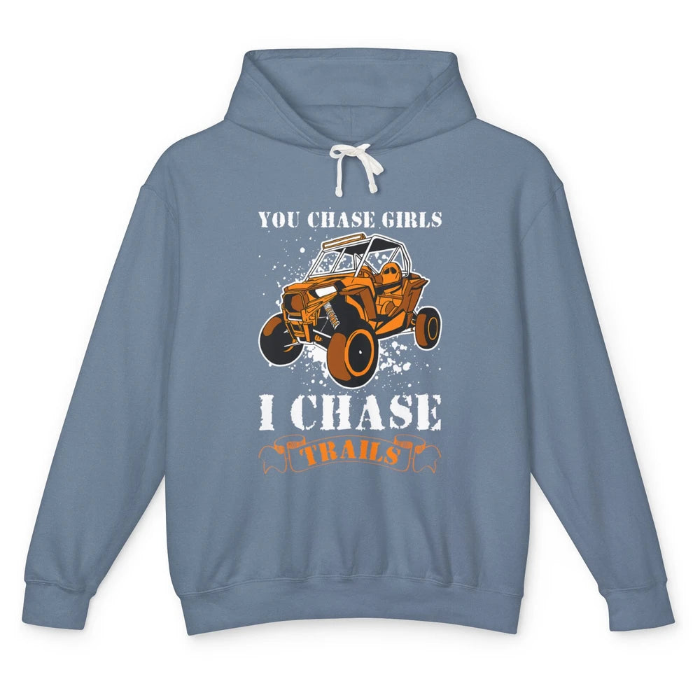 Retro Chase Trails Mud Rider Dirty UTV SXS Rider Offroad Unisex Lightweight Hoodie