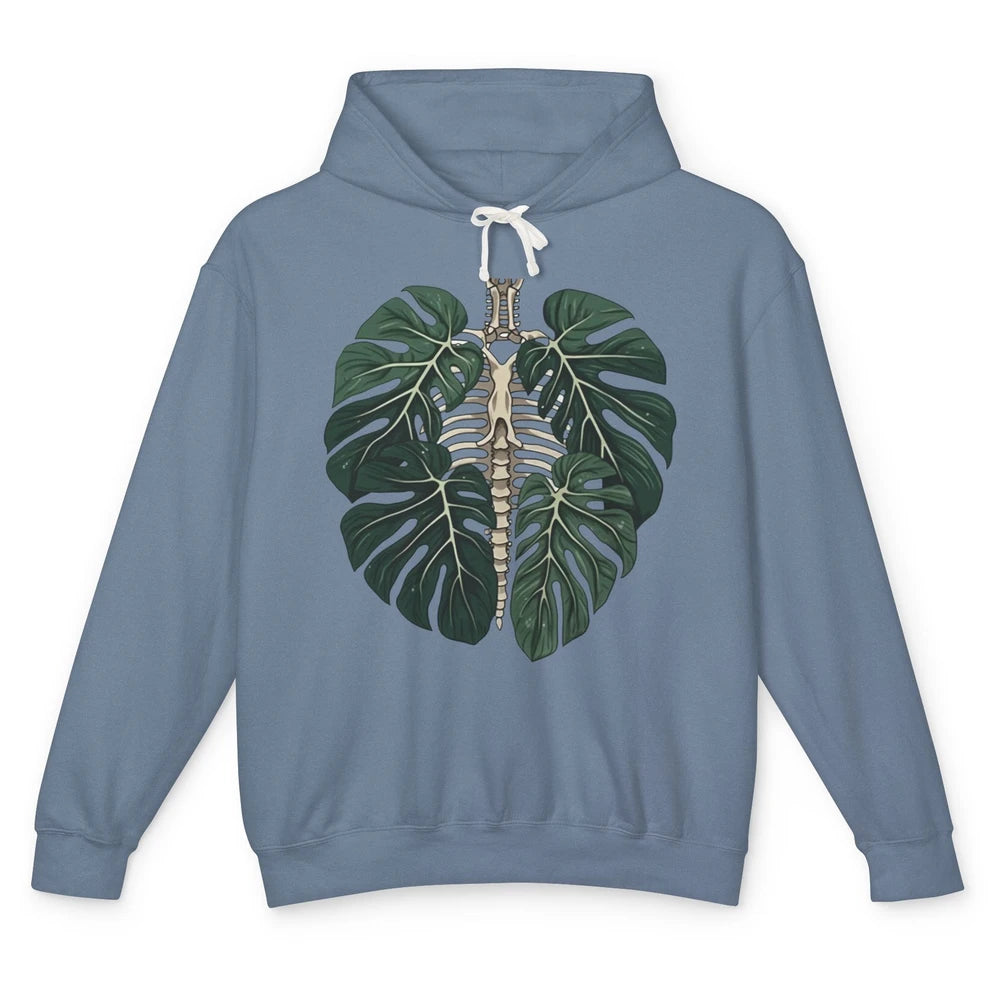 Skeleton Plant Body Nature Botanical Gardening Plant Lovers Unisex Lightweight Hoodie