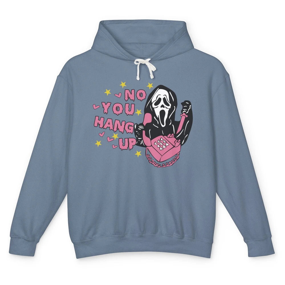 Funny Ghost Telephone No You Hang Up Halloween Costume Gift Unisex Lightweight Hoodie