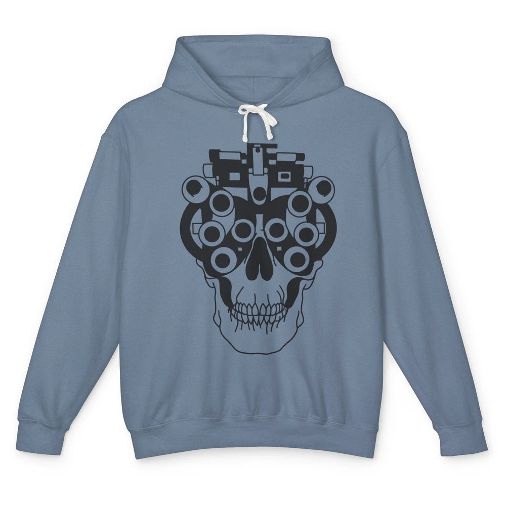 Phoropter Skeleton Optometrist Optician Halloween Optometry Unisex Lightweight Hoodie