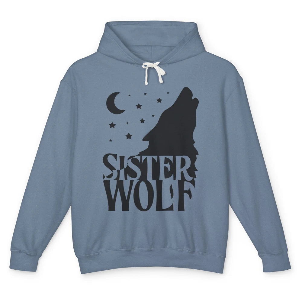 Sister Wolf Wolf Pack Wolf Family Matching Family Outfit Unisex Lightweight Hoodie