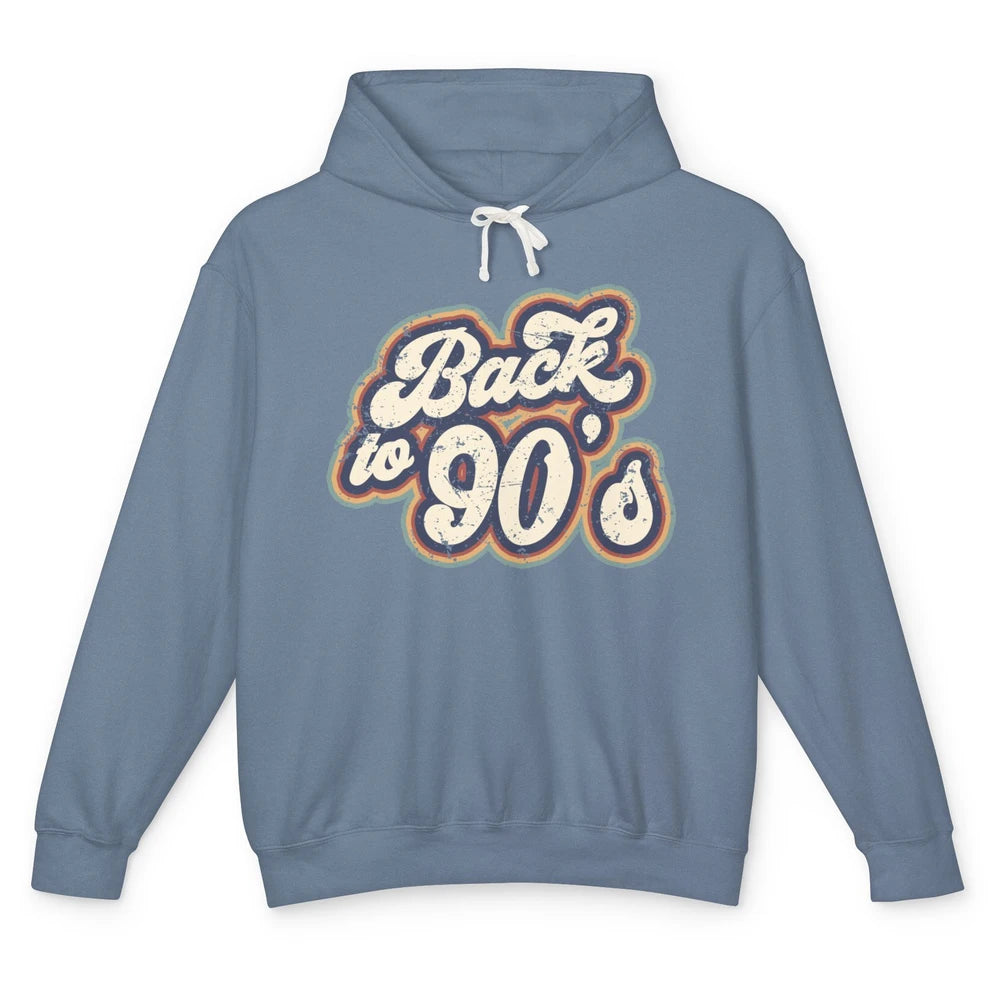 Vintage Made In The 90's Back To 90s Born Birthday Day Gift Unisex Lightweight Hoodie