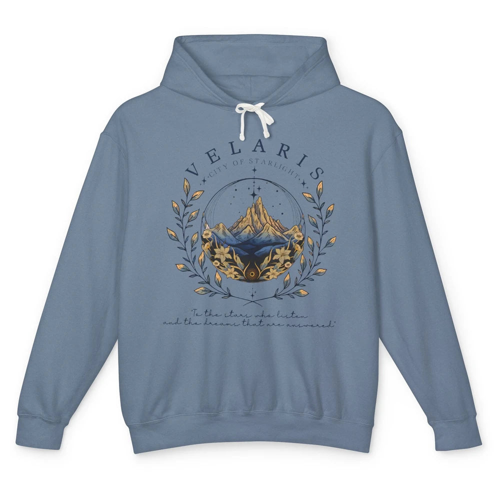 Night To The Stars Who Listen And Dreams That Are Answered Unisex Lightweight Hoodie