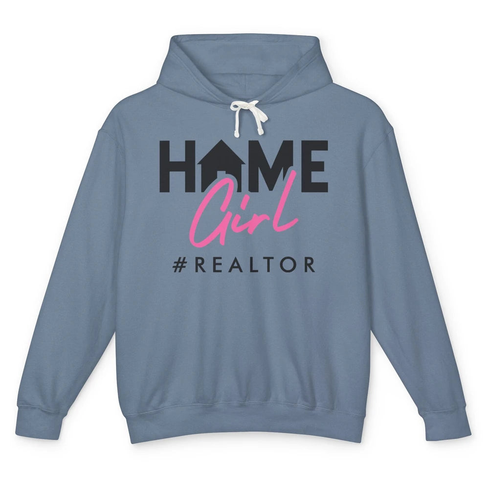 Realtor Life Home Girl Real Estate Agent Housing Investment Unisex Lightweight Hoodie