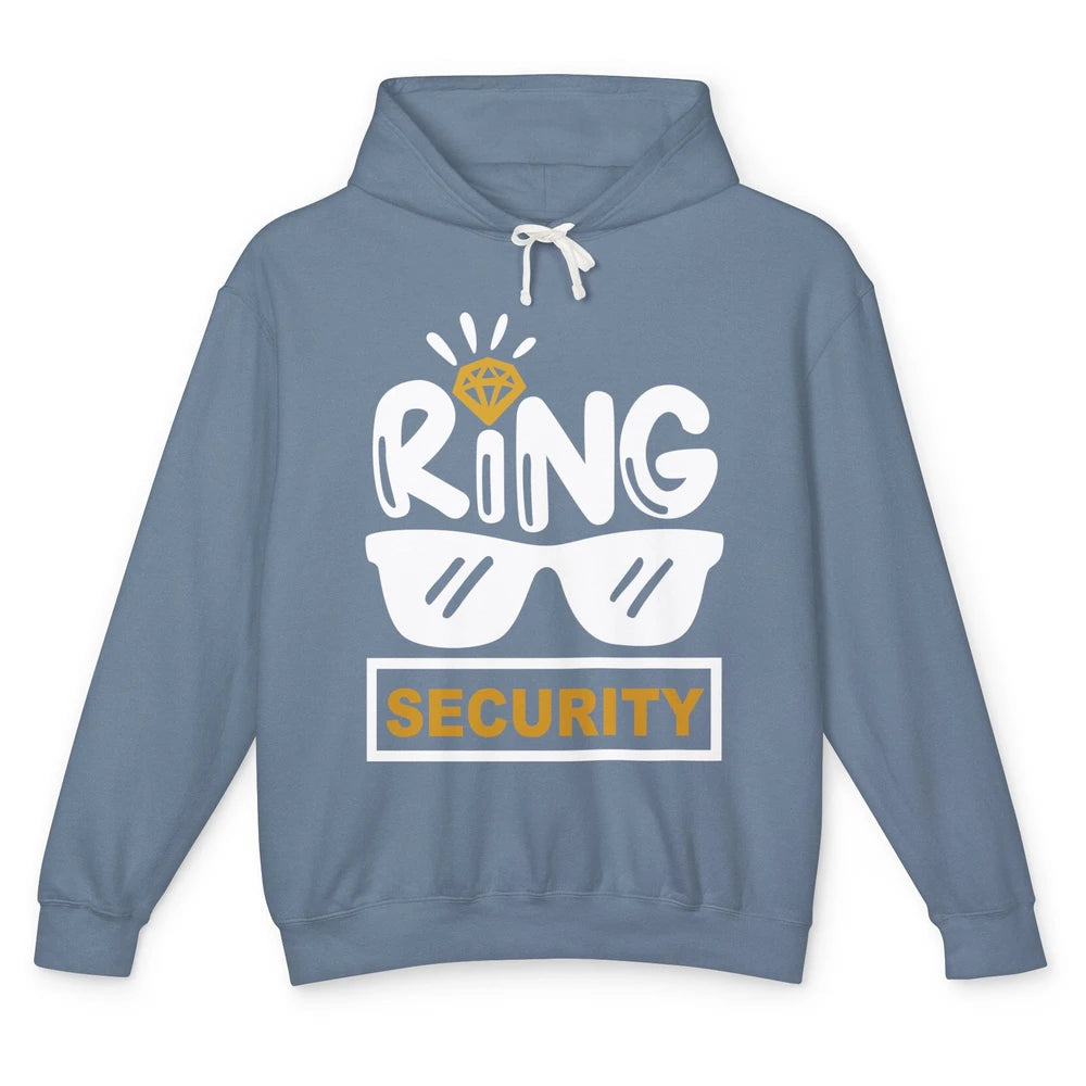 Wedding Ring Security Boy Girl Ring Bearer Wedding Party Unisex Lightweight Hoodie