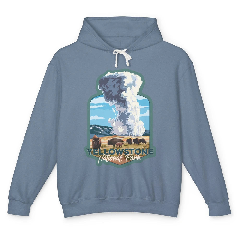 Yellowstone National Park Wyoming Old Faithful Nature Lovers Unisex Lightweight Hoodie