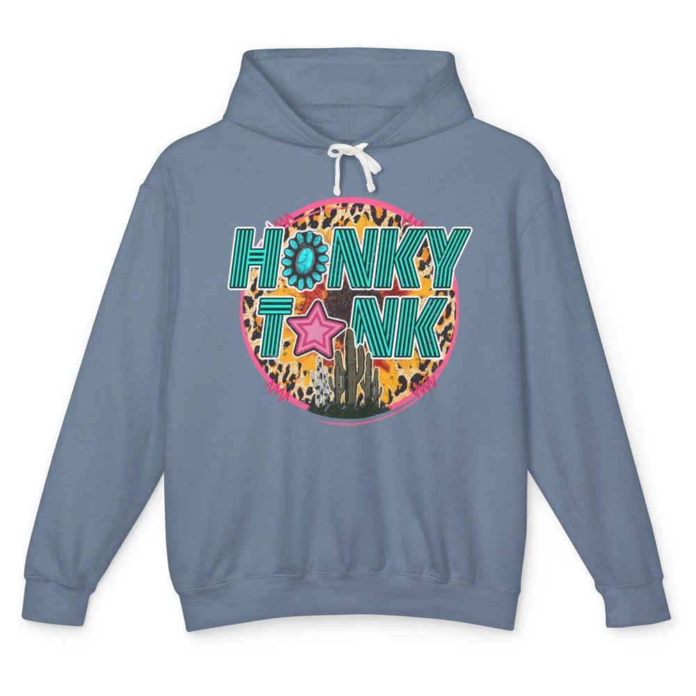 Honky Tonk Highway Desert Cactus Western Country Cowboy Gift Unisex Lightweight Hoodie