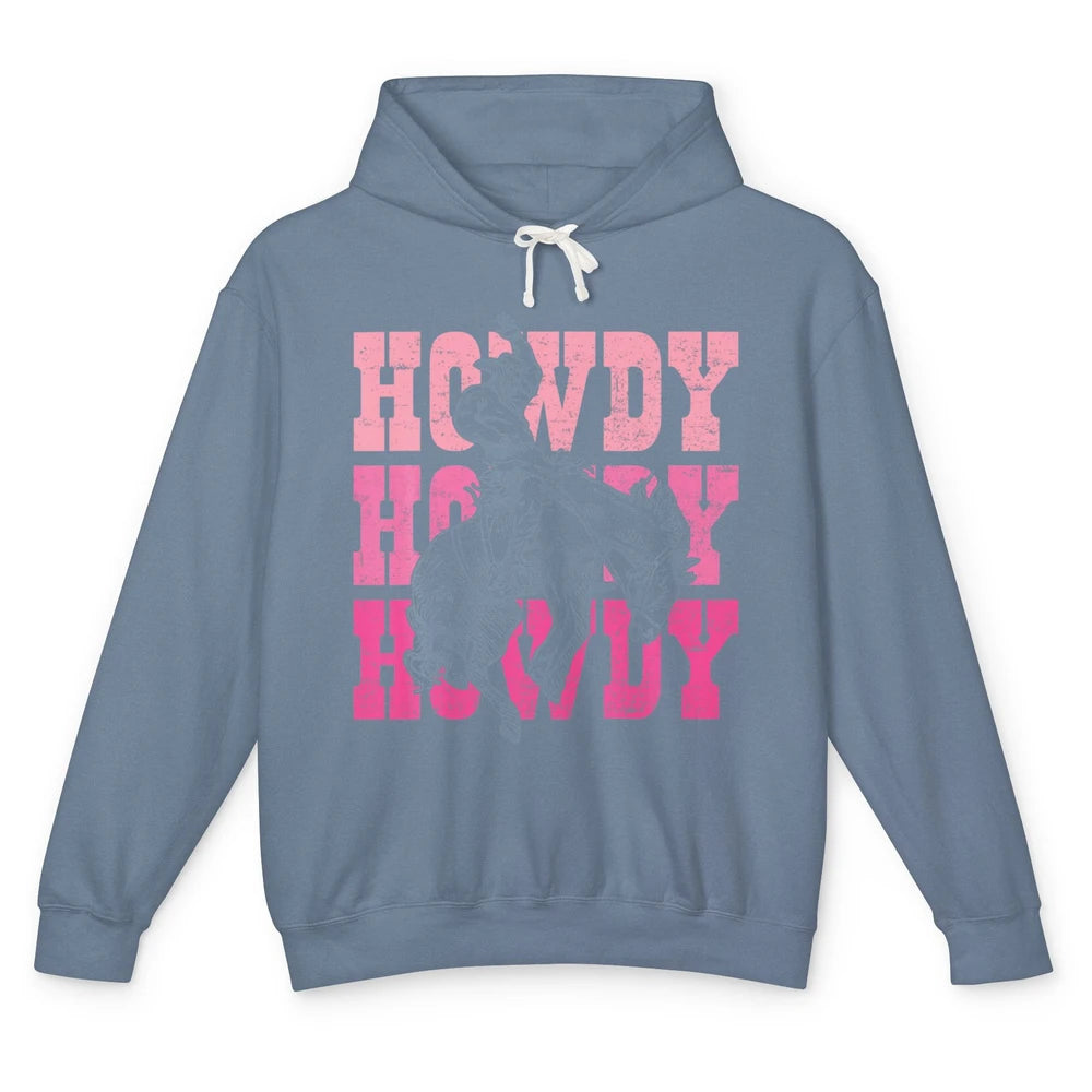 Groovy Howdy Cowboy Rodeo Western Country Retro Riding Horse Unisex Lightweight Hoodie